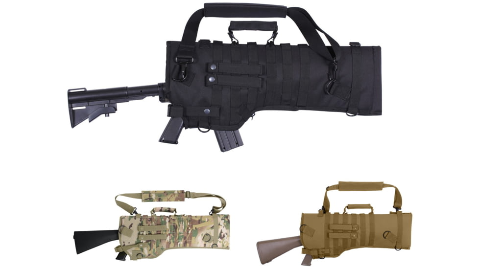 Rothco Tactical Rifle Scabbard, Black, Coyote Brown, MultiCam