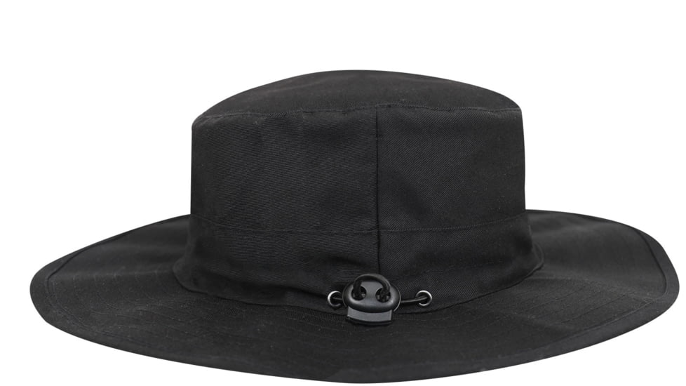 Rothco Thin Blue Line Adjustable Boonie Hat, Black, One Size, 5917