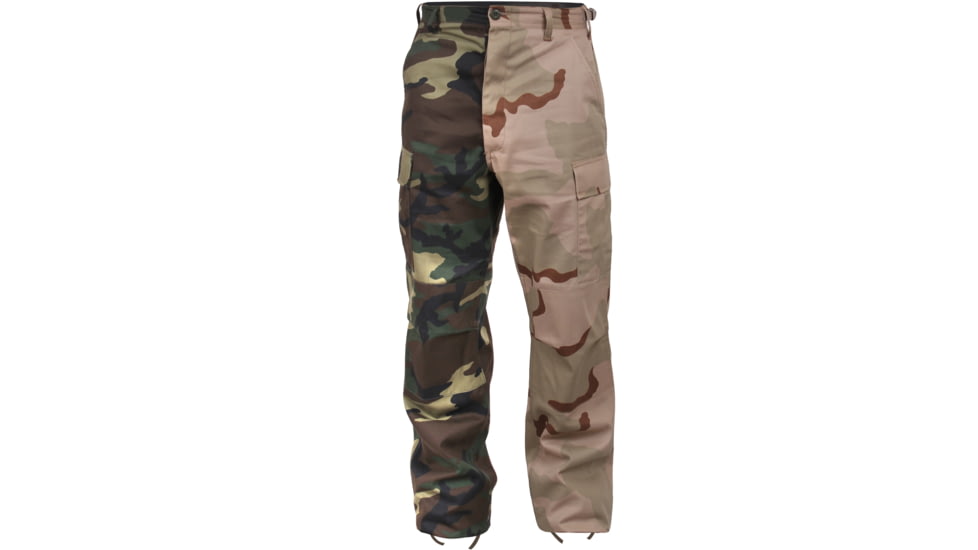 Rothco Two-Tone Camo BDU Pants, Woodland/Tri-Color Camo, Extra Large, 1870-994