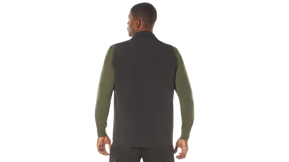 Rothco V2 Concealed Carry Soft Shell Vest, Black, S, 86550-Black-S
