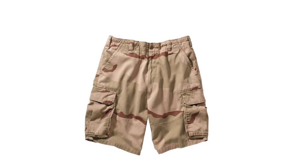 Rothco Vintage Camo Paratrooper Cargo Shorts, Tri-Color Desert Camo, Extra Small, 2150-Tri-ColorDesertCamo-XS