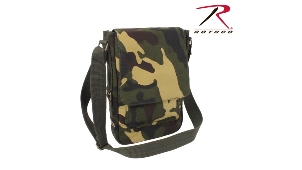 Rothco Vintage Canvas Military Tech Bag, Khaki, 5795-Khaki