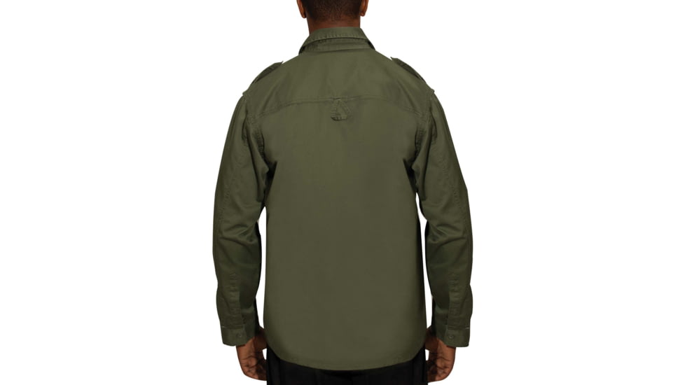 Rothco Vintage Fatigue Shirts, Olive Drab, Extra Small, 2568-OliveDrab-XS