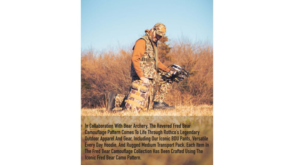 Rothco X Bear Archery Fred Bear Camo Tactical BDU Pants, M 31in-35in Waist, 19020-M31-35Waist