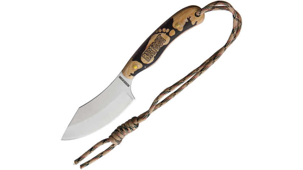 Rough Rider Big Foot Hunter Knife, 3.25 satin finish stainless blade, Wood handle, RR2174 / TR1741
