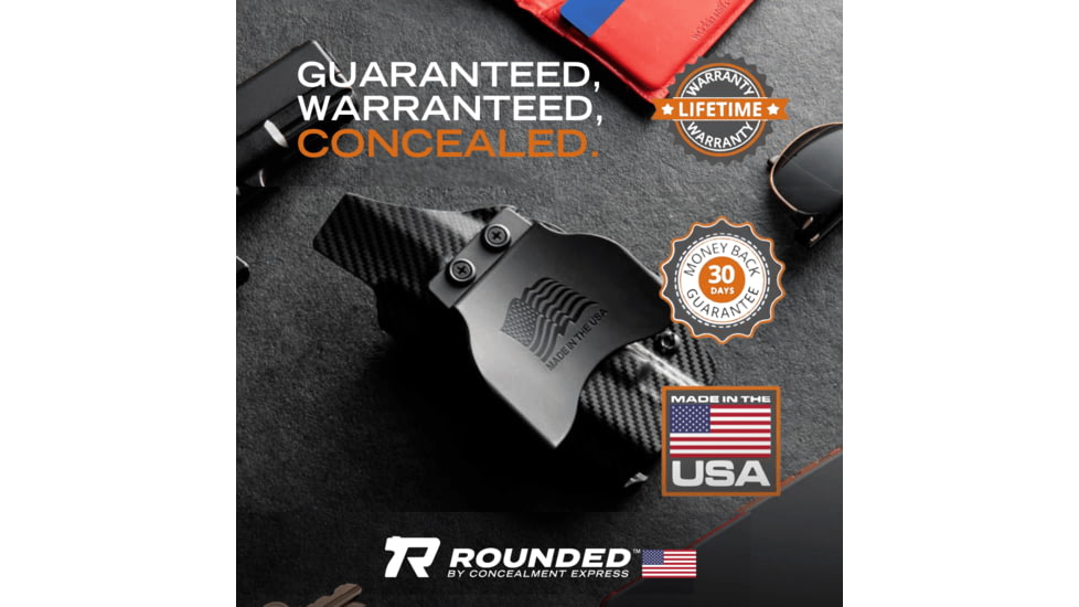 Rounded OWB Kydex Holster for Ruger RXM, Right Hand, Carbon Fiber Black, RGR-RXM-CF-RH-OWBPDL