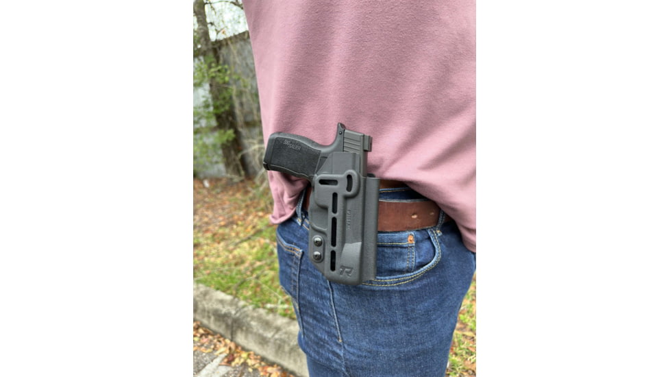 Rounded Sig Sauer Druid IWB/OWB Kydex Holster, Sig Sauer P365/P365 XL, Black, RG-DRUID-SIGP365-BK-AMBI