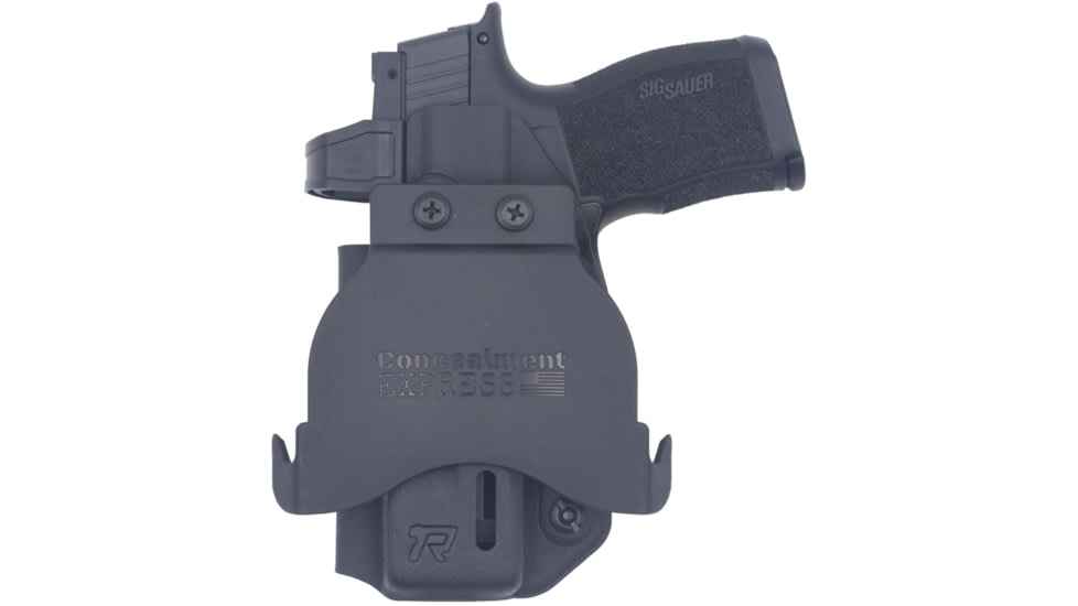 Rounded Sig Sauer Druid IWB/OWB Kydex Holster, Sig Sauer P365/P365 XL, Black, RG-DRUID-SIGP365-BK-AMBI