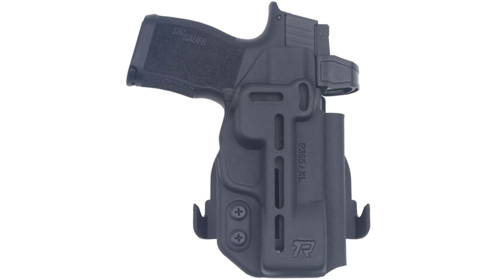 Rounded Sig Sauer Druid IWB/OWB Kydex Holster, Sig Sauer P365/P365 XL, Black, RG-DRUID-SIGP365-BK-AMBI