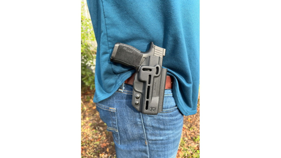 Rounded Sig Sauer Druid IWB/OWB Kydex Holster, Sig Sauer P365/P365 XL, Black, RG-DRUID-SIGP365-BK-AMBI
