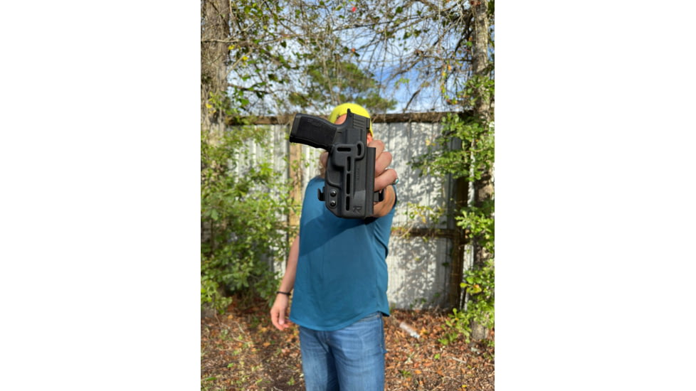 Rounded Sig Sauer Druid IWB/OWB Kydex Holster, Sig Sauer P365/P365 XL, Black, RG-DRUID-SIGP365-BK-AMBI