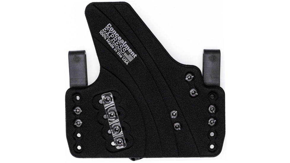 Rounded Tuckable IWB KYDEX/Padded Wide Hybrid Holster, Heckler &amp; Koch VP9 /VP9SK /VP9L, Left Hand, Carbon Fiber, HKH-VP9-CF-LH-WDFOAM