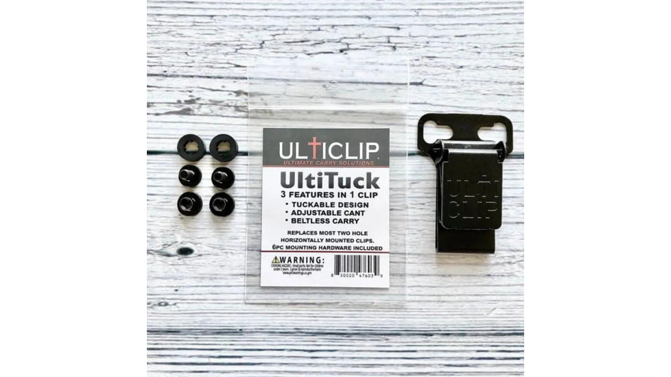 Rounded Ultituck Tuckable Holster Clip, CE-ULTITUCK