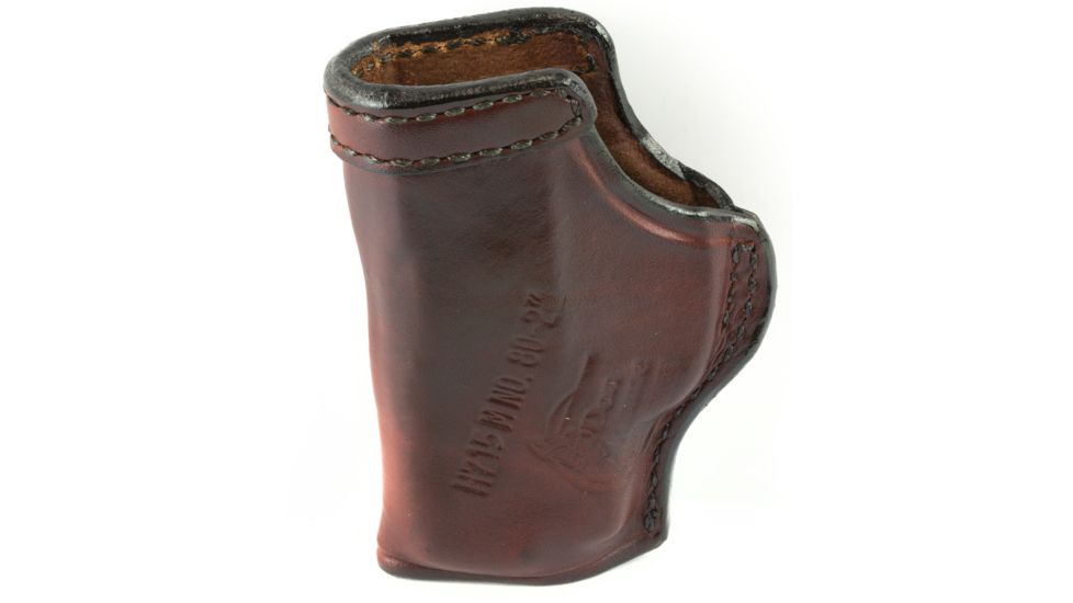 Don Hume KelTec P3AT Right Hand Inside the Pant Leather Clip-On Holster, Brown, DHJ168296R