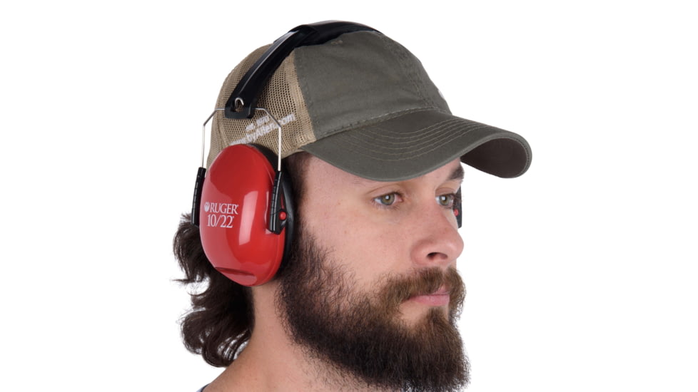 Ruger 10/22 Low-Profile Passive Safety Shooting Earmuffs, 21dB NRR, 70571