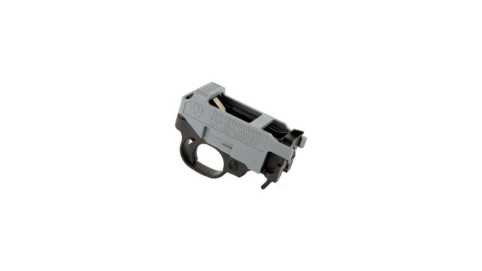 Ruger BX Drop-In Replacement Trigger For 10/22 Rifles / 22 Charger Pistols, 2.5-3 lb Pull Weight, Gray/Black