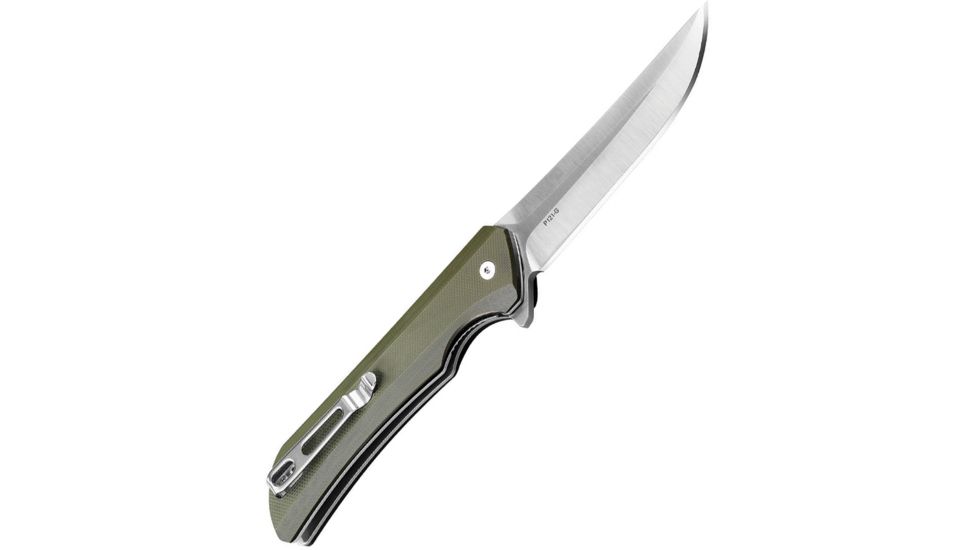 RUIKE Hussar P121 Linerlock Green Folding Knife,3.75in,Standard Edge,Satin,Green,G10 Handle, P121-G