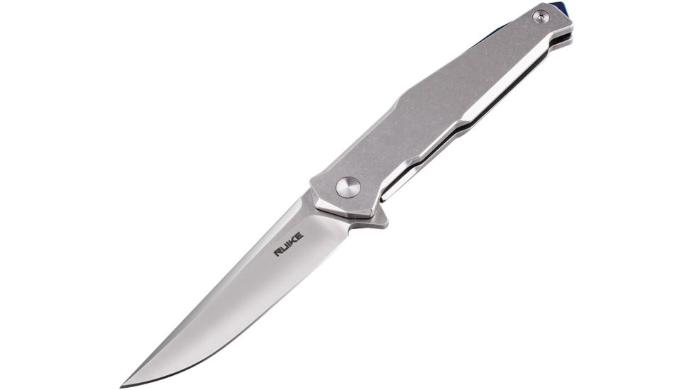 RUIKE P108 Framelock &amp; BetaPlus Lock Folding Knife,3.5in,Standard Edge,Satin, P108-SF