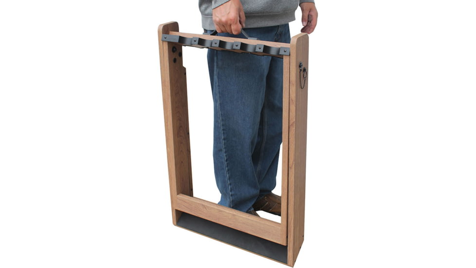 Rush Creek Creations 10 Deer Camp Gun Rack, Brown, 20 x 27 x 28, 37-0119