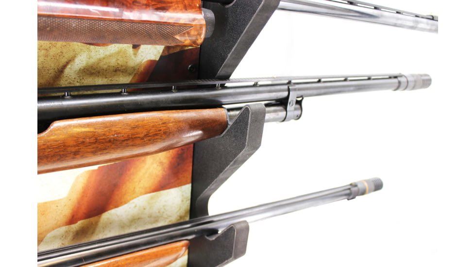 Rush Creek Creations Creations Gun Rack for 4 Guns, Rifles/Shotguns, Black, Medium, 38-8084