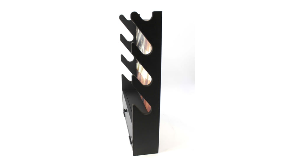 Rush Creek Creations Creations Gun Rack for 4 Guns, Rifles/Shotguns, Black, Medium, 38-8084
