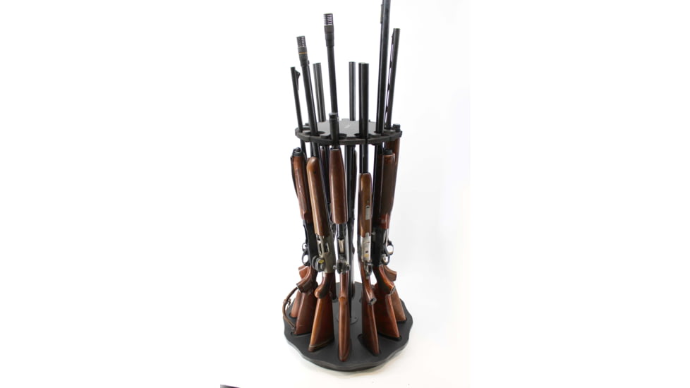 Rush Creek Creations Creations Spinning Indoor Gun Rack for Rifles/Shotguns, Black, Medium, 38-8020