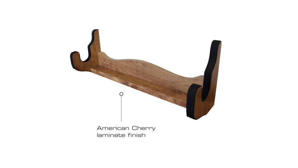 Rush Creek Creations Single Gun Wall Rack, American Cherry, 21 x 5 x 7, 38-4065