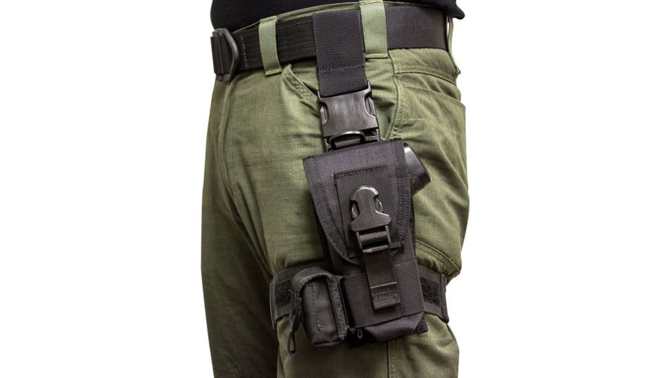 S.O.Tech Speed Clip Taser Holster, Taser X2, Black TH-X2-TBVS-BLK