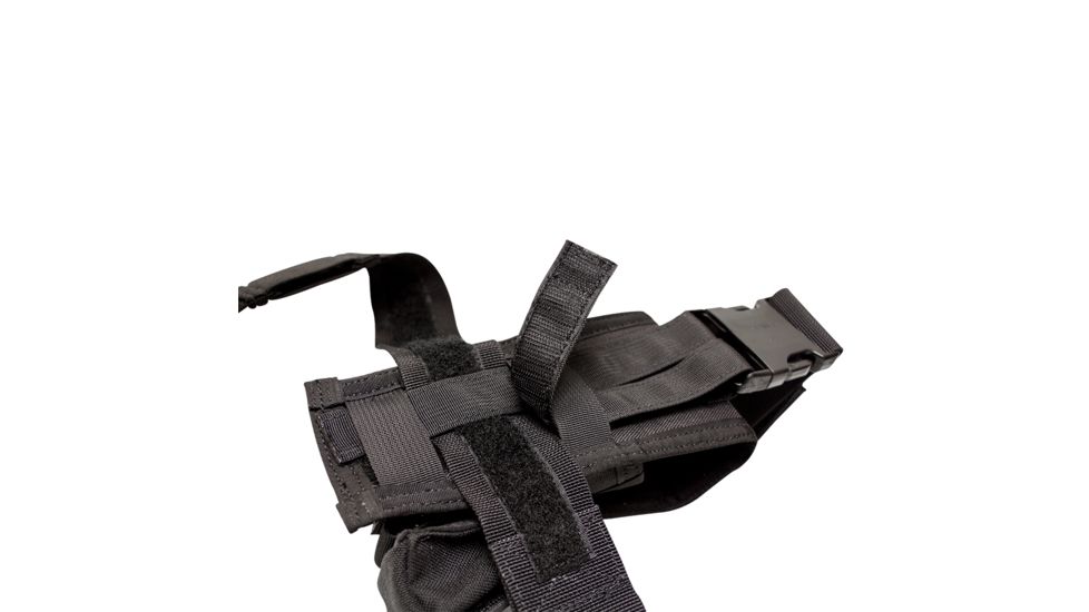 S.O.Tech X26 / X26P Taser Holster, Black, Ambidextrous, Thigh, Attaches to Belt and Vest TH-X26-TBV-BLK