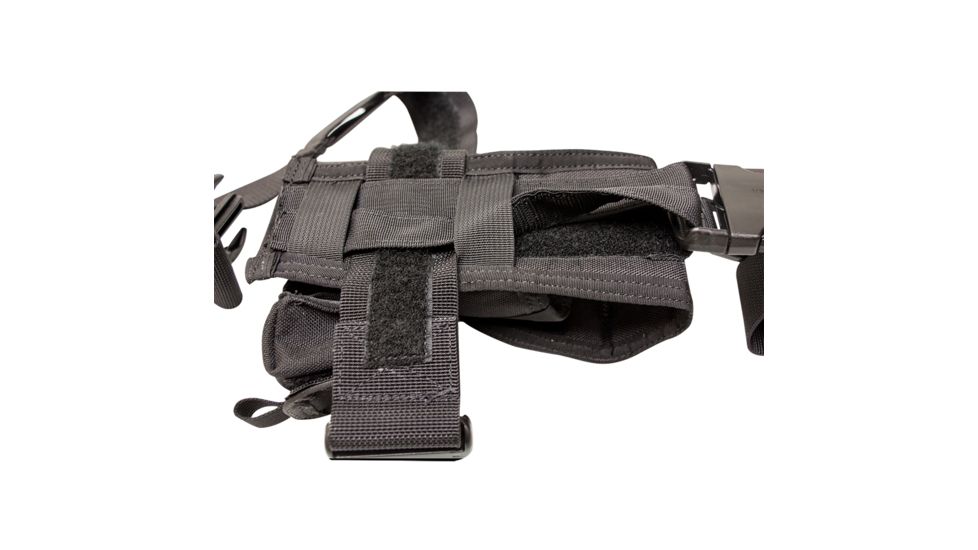 S.O.Tech X26 / X26P Taser Holster, Black, Ambidextrous, Thigh, Attaches to Belt and Vest TH-X26-TBV-BLK