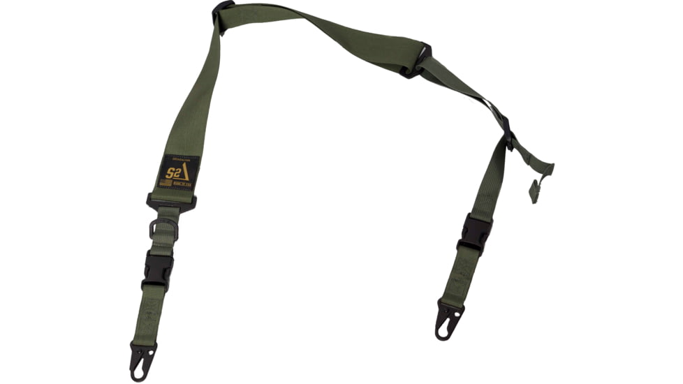 S2Delta C.L.A.S.H. Rifle Sling, Green, MRS2P-USA-GRN-SLING-HOOKS
