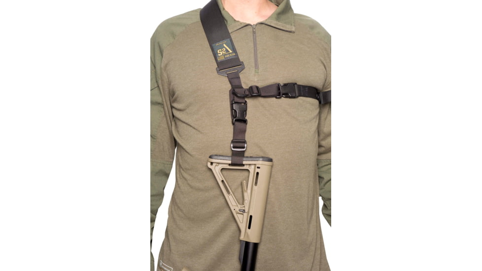 S2Delta Pig Tail Rifle Sling, Fast Adjustment, Black, MRS2P-USA-BLK-PT