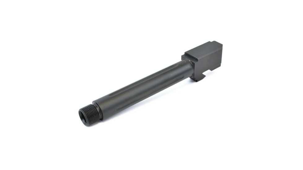S3F Solutions Glock 17 Drop In Match Grade Barrel Threaded/Fluted, Black Nitride, Black, S3FG17T/FBN