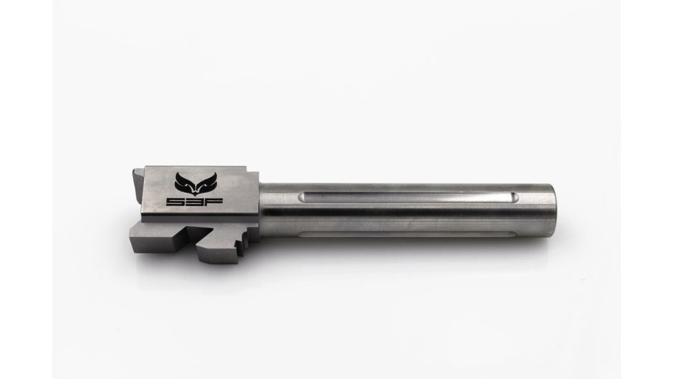 S3F Solutions Glock 22 Drop In Match Grade Barrel 9mm Conversion Threaded/Fluted, 416R Stainless Steel, Stainless S3FG229mmT/FSS