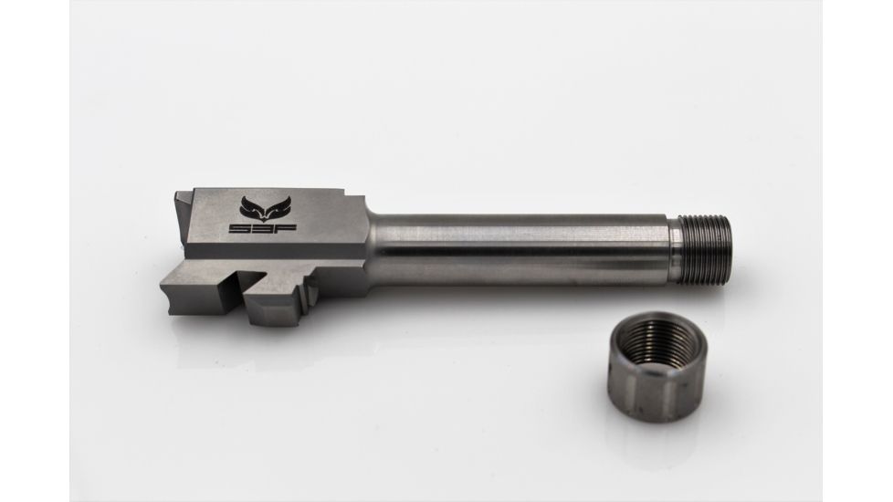S3F Solutions Glock 43 Drop In Match Grade Barrel Threaded/ Fluted, 416R Stainless Steel, Stainless, S3FG43T/FSS