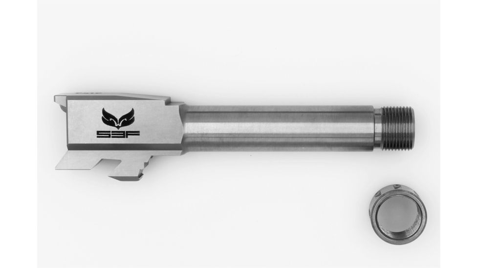 S3F Solutions Glock 43 Drop In Match Grade Barrel Threaded/ Fluted, 416R Stainless Steel, Stainless, S3FG43T/FSS