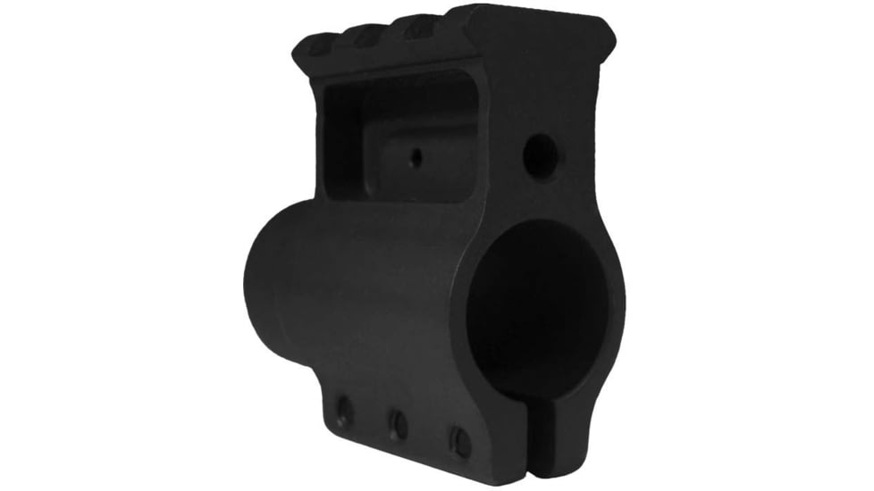 SADLAK Picatinny Rail Gas Block, High Profile, .750 Bore Diameter, Clamp Type, Black Hardcoat, Medium, GB140A