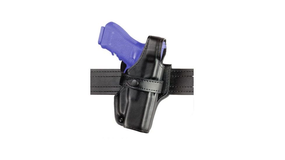 Safariland 070 SS III Mid-Ride Level-III Retention, S&amp;W Sigma Compact 4in., Basket Weave Brown, Right Hand, 070-39-071