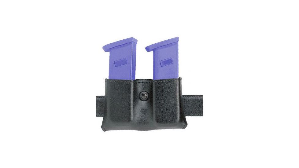 Safariland 079 Concealment Magazine Holder, Snap-On, Double - Plain Black, Ambidextrous, 2in. Belt Loop Slot 079-383-6-2
