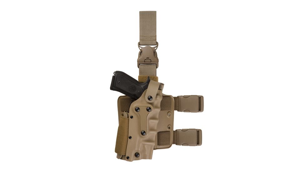 Safariland 3085 Military Tactical Holster - STX Tactical Black, Ambidextrous 3085-73-131