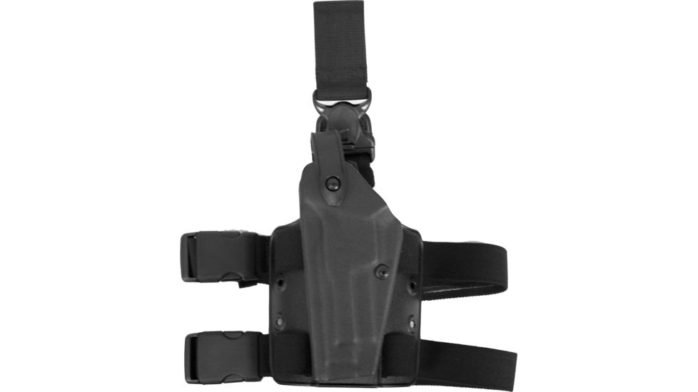 Safariland 6005 SLS Tactical Holster w/ Quick Release Leg Harness - Tactical Black, Left Hand 6005-73-122