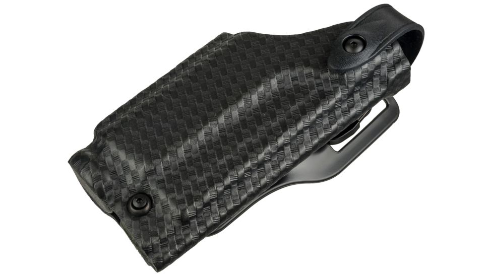 Safariland 6280 SLS Level II Retention Mid-Ride Duty Holster, SA XD 4in 9mm/.40 S&amp;W/.45 ACP, TLR-2, Right, Basketweave, Black, 6280-14821-481