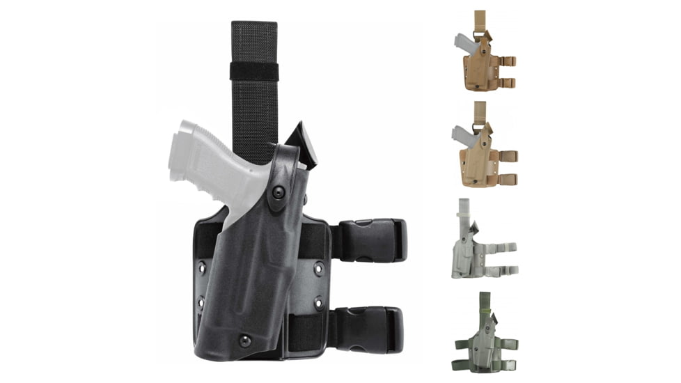 Safariland 6304 ALS/SLS Tactical Drop-Rig Holster, Black, Coyote Brown, FDE Brown, Foliage Green, OD Green