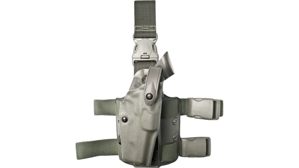 Safariland 6305 ALS Tactical Holster w/ Quick Release Leg Harness - OD Grn, Right Hand 6305-53-561