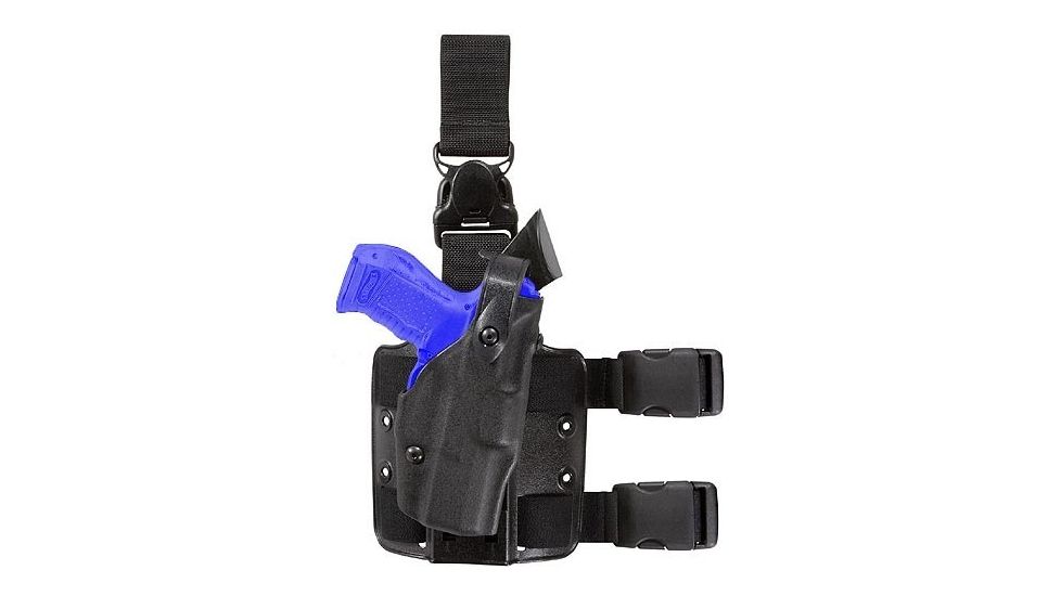 Safariland 6305 ALS Tactical Holster w/ Quick Release Leg Harness - STX Tactical Black, Left Hand 6305-149-132