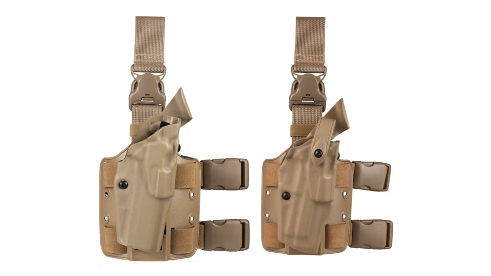 Safariland 6355 ALS Tactical Thigh Holster - STX FDE Brown, Right Hand 6355-53-551, Brown, Flat Dark Earth