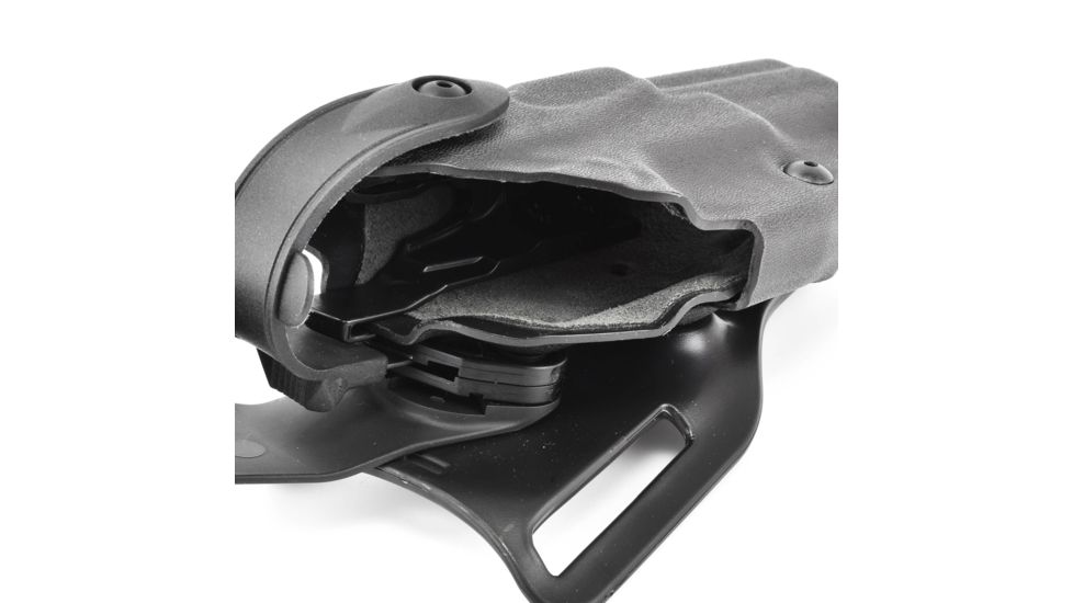 Safariland 6360 ALS/SLS Mid-Ride LVL III  Holster, SA XD 4in .45 ACP, Right, Tactical, Black, 6360-148-131