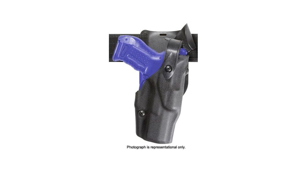 Safariland ALS Level III w/ Drop UBL, Right Hand, Plain Black Old Belt Style Loop 6365-180-61OBL