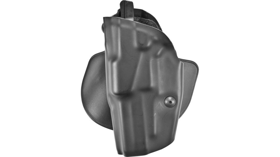 Safariland ALS Paddle Holster, Left Hand, STX Plain Black 1.5in. Belt Slots w/Cut Outs for 1.75in., 2in. and 2.25in. Belt Slops with 1in. Drop 6378-77-412-DM