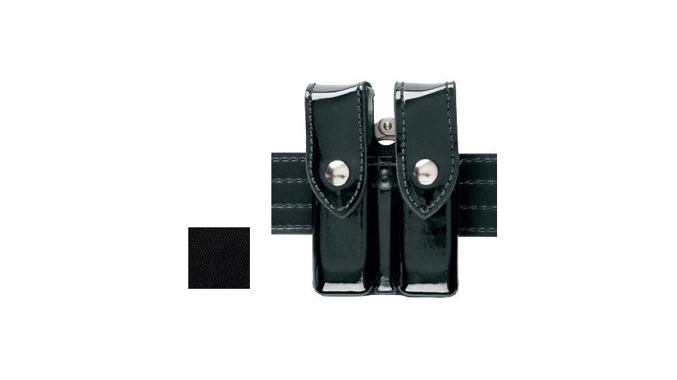 Safariland 72 Mag/Cuff Pouch, Top Flap - Plain Black, Ambidextrous 72-83-2